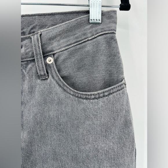 Everlane The 90’s Cheeky Jean Acid Gray Grey Ankle Cropped High Rise Button 25 - Picture 12 of 15